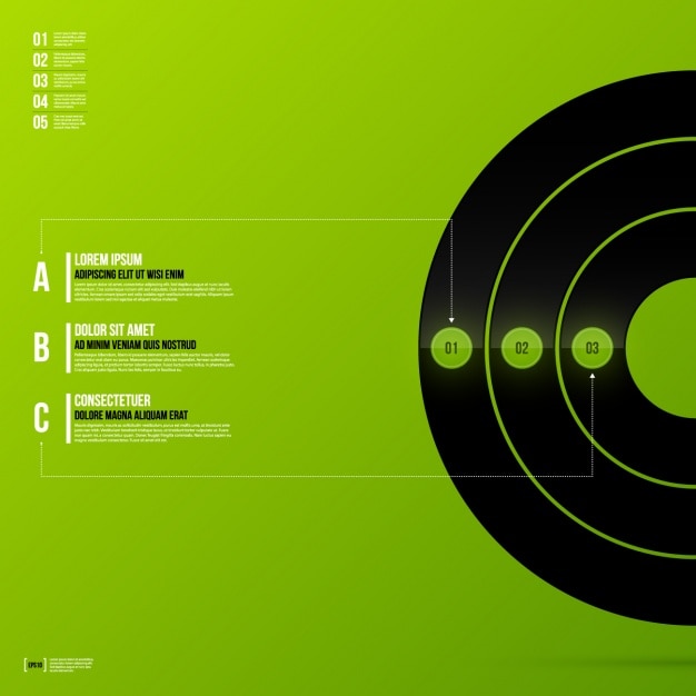 Kostenlose Vektor infografik template-design