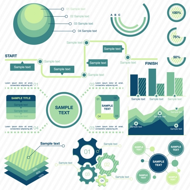 Kostenloser Vektor infografik template-design