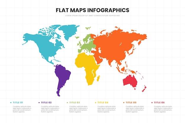 Infografik-Vorlage für flache Designkarten