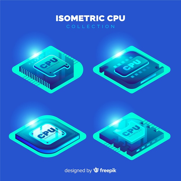 Isometrische CPU-Sammlung