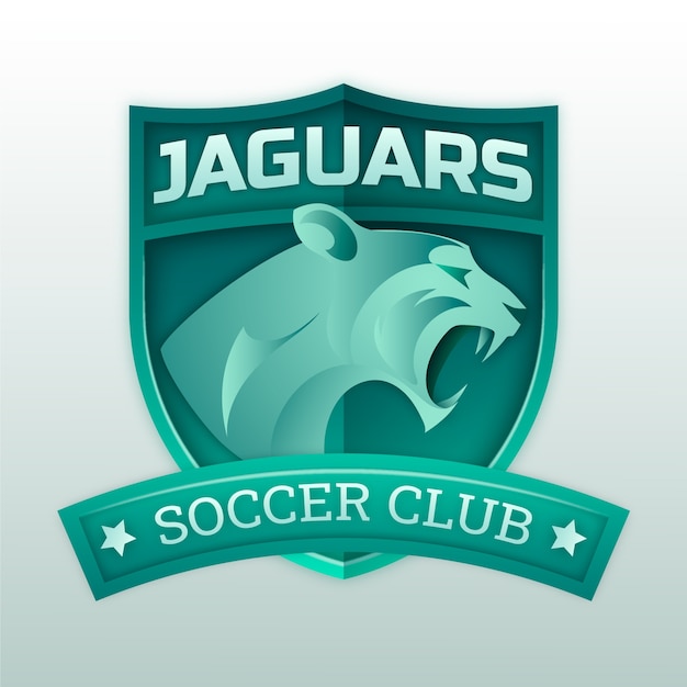 Jaguar-Logo-Design mit Farbverlauf