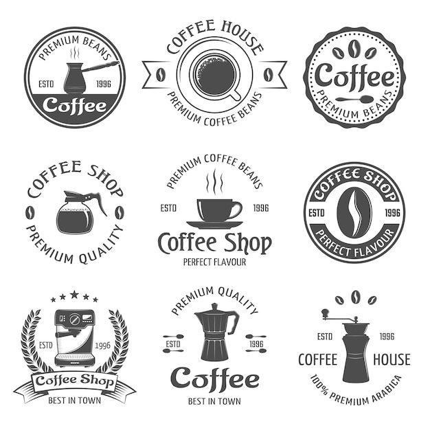 Kaffee Emblem Set