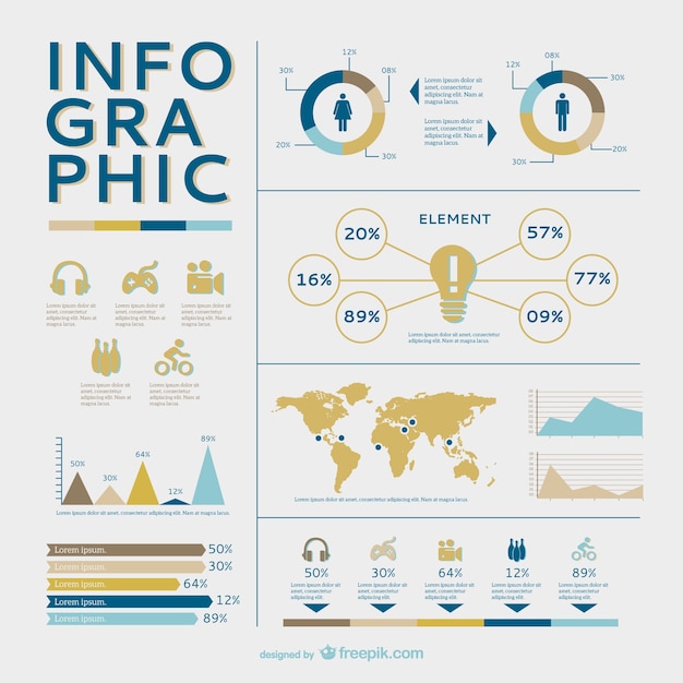 Kostenloser Vektor kostenlose infografik vektor grafiken