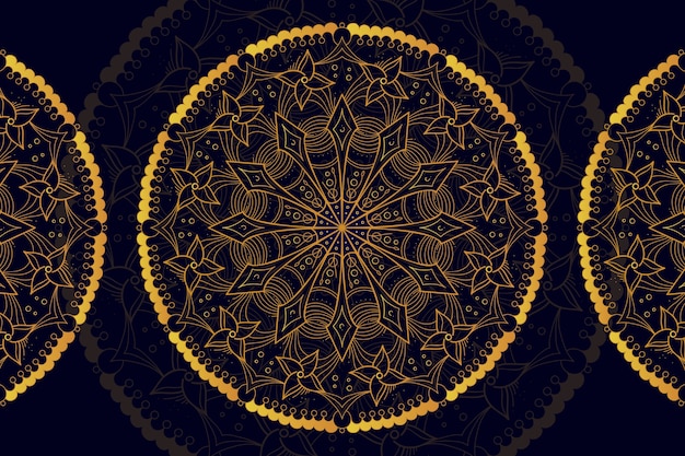 Kostenloser Vektor luxus mandala hintergrund