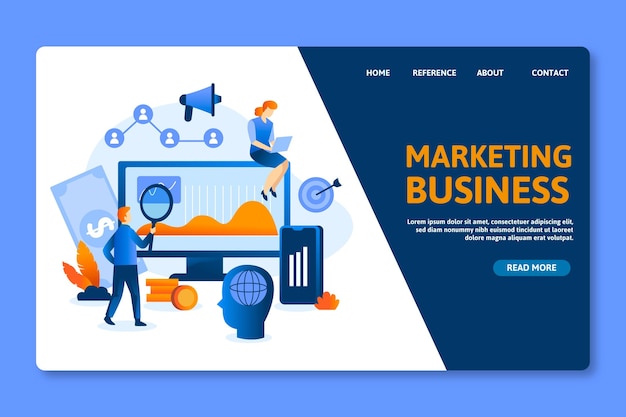 Marketing Business SEO Landing Page Vorlage