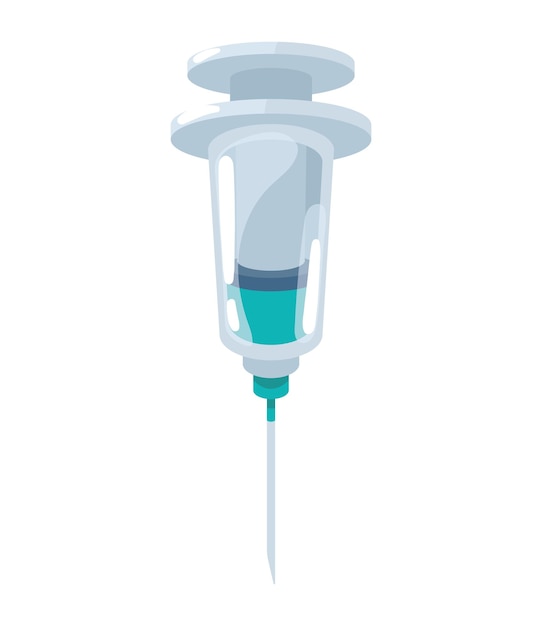 Kostenlose Vektor medizinische impfstoff-arzneimittel isolierte illustration