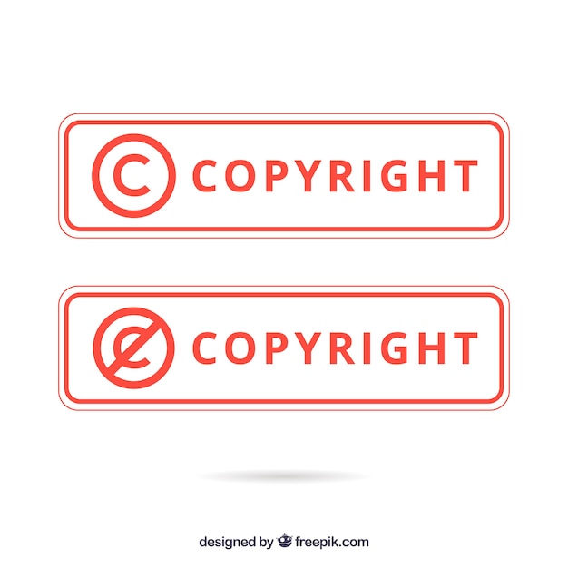 Moderne Copyright-Symbol Vorlage