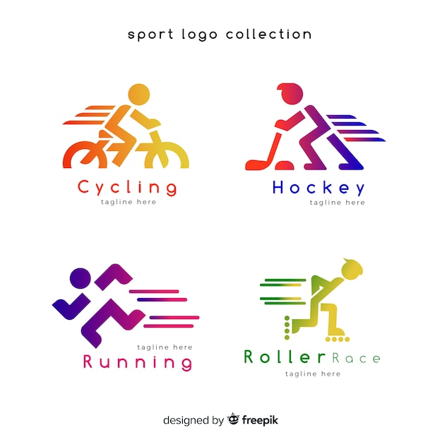 Moderne Sportlogo-Sammlung