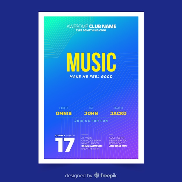 Musikfestival-Poster