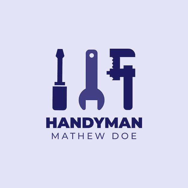 Professionelles Matthew doe Handwerker-Logo