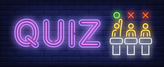 Quiz Leuchtreklame