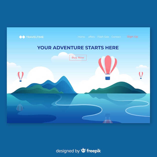 Reise-Landing-Page