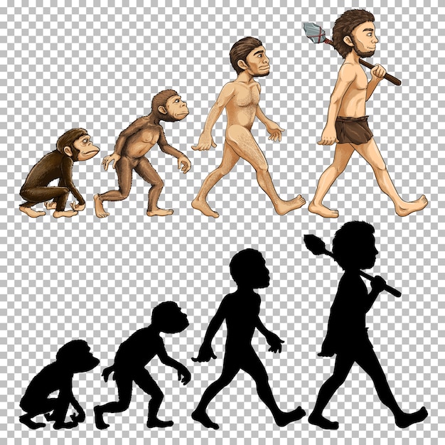 Kostenlose Vektor satz der menschlichen evolution