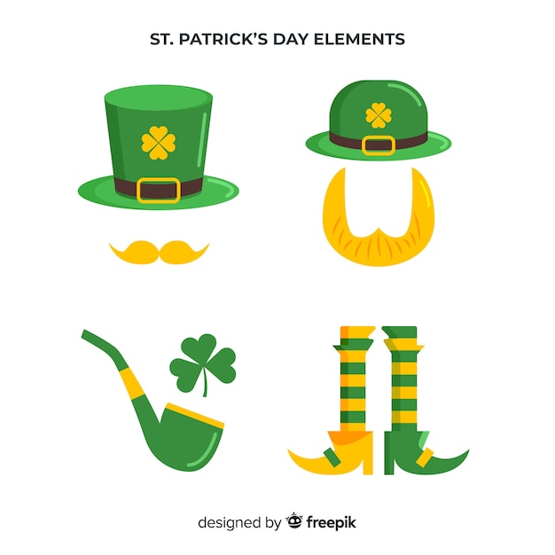 St. patrick&#39;s day element sammlung