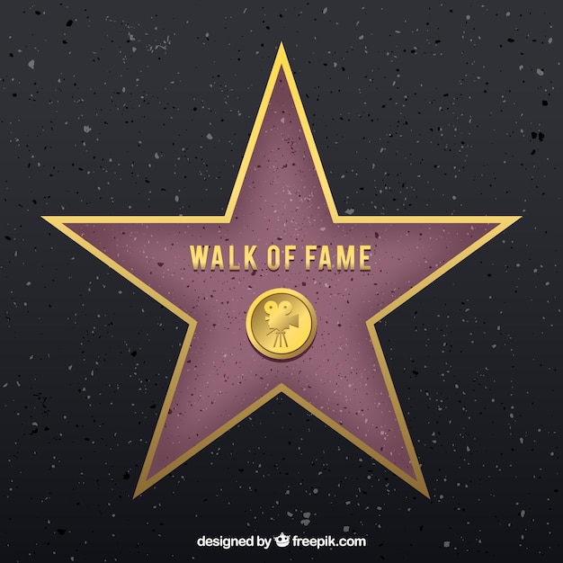 Kostenlose Vektor walk of fame sterne hintergrund