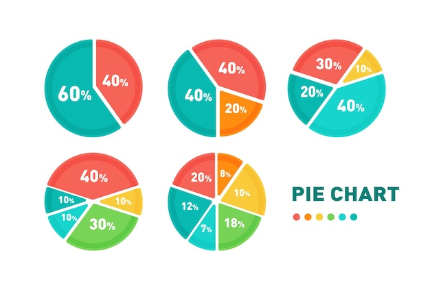 Vektor 3d-kreisdiagramm-prozentsatz infografik isometrische puzzle kreisförmige vorlage bericht business analytics-daten