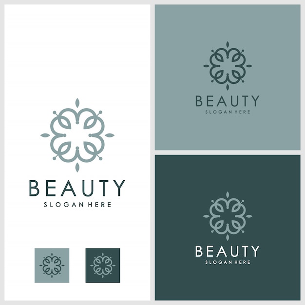 Beauty Blumen Logo Design, Spa und Pflege, Mode, Salon Premium