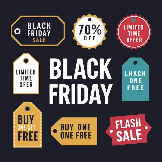 Vektor black friday-design-illustration für werbung