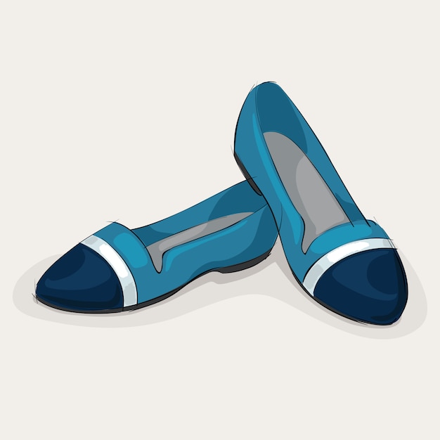 Blaue Ballerinas