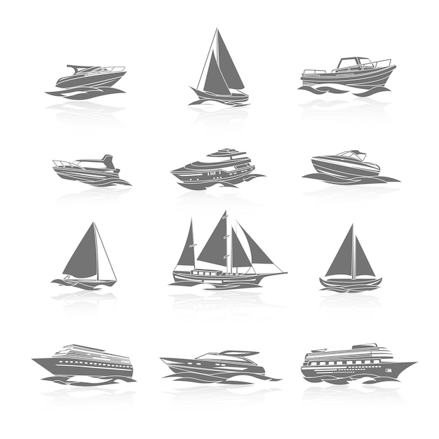 Boote Icons Set