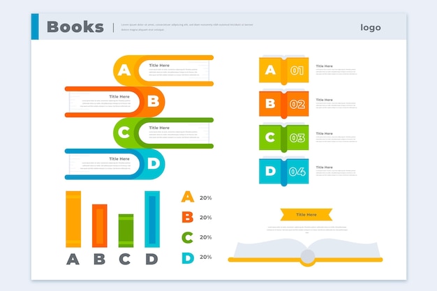 Buch Infografiken Vorlage