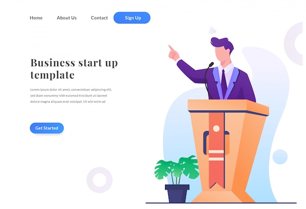 Business Web Landing Page Rede Mann