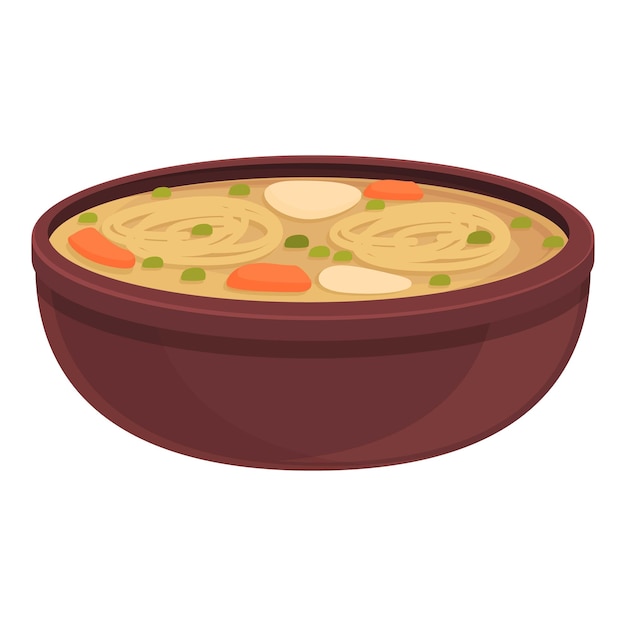 Cartoon-Vektor-Symbol für Fleischsuppe. Lebensmittelgericht. Essen