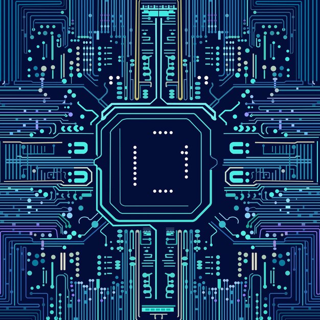 Vektor chip-vektor für die technologie