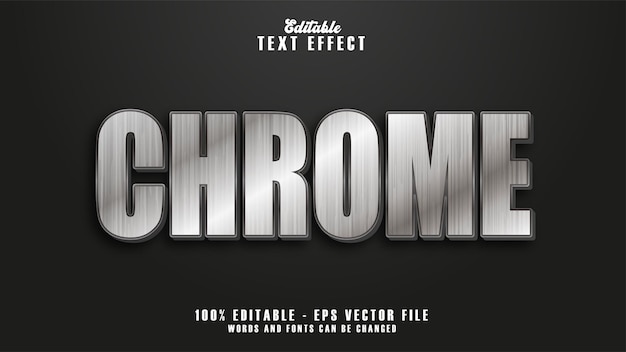 Chrome-Texteffekt