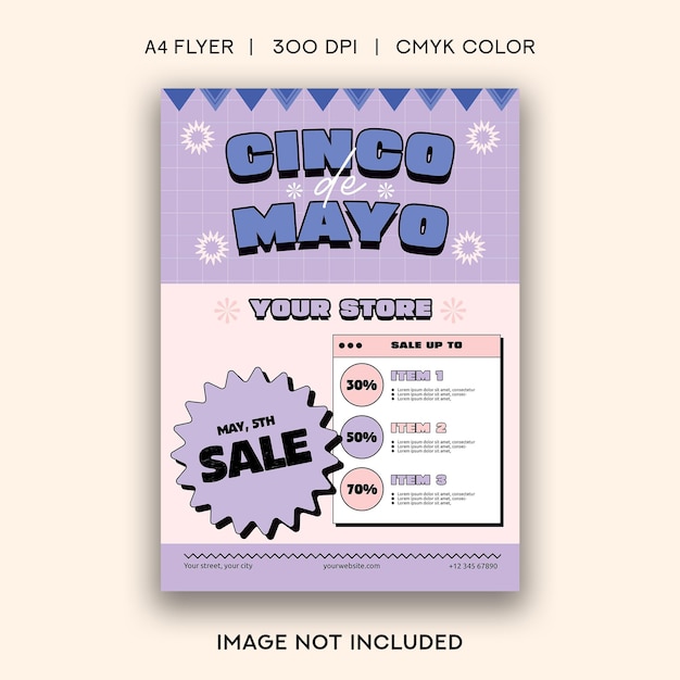 Cinco De Mayo Verkaufsflyer