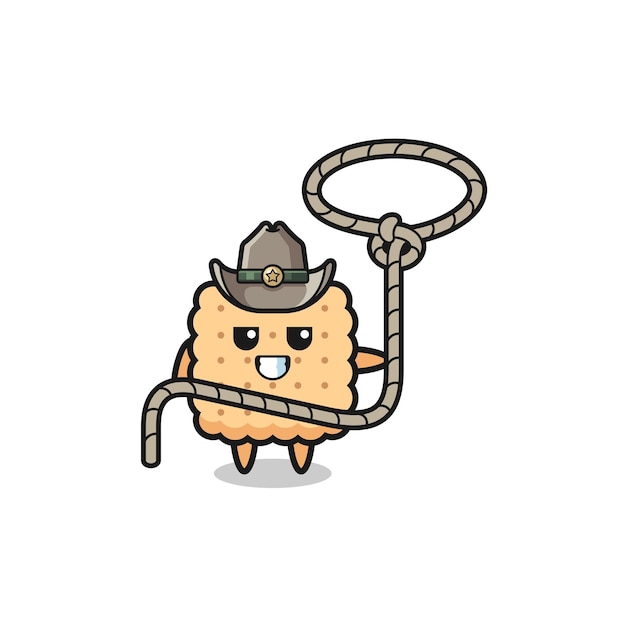 Der Cracker-Cowboy mit niedlichem Design des Lasso-Seils