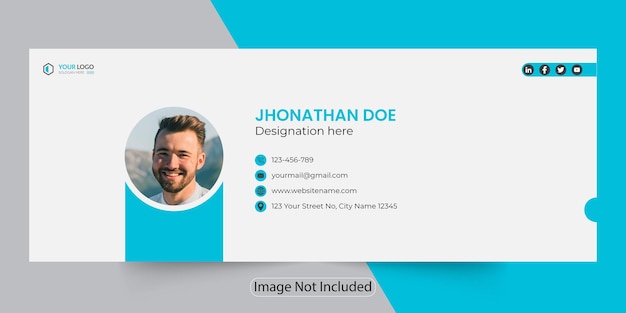 Design der E-Mail-Signaturvorlage