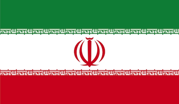 Vektor design der iranischen nationalflagge