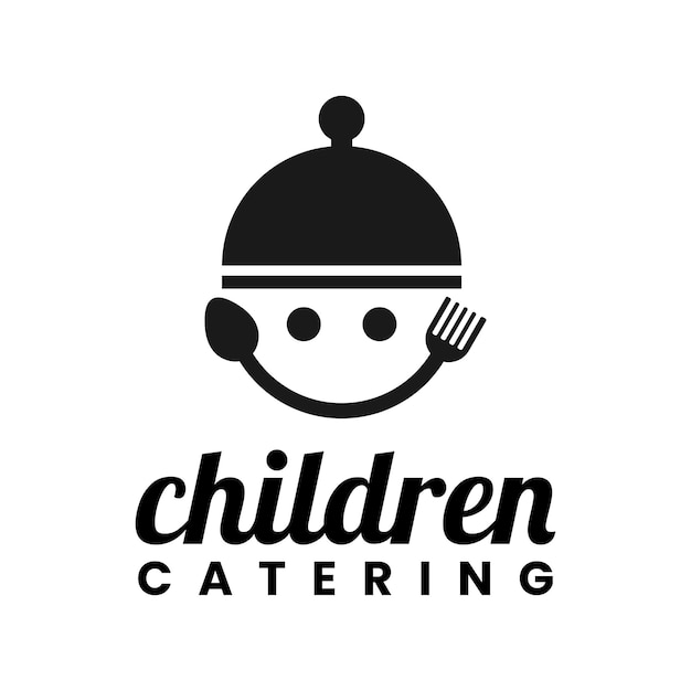 Design-Vorlage für das Catering-Logo für Kinder