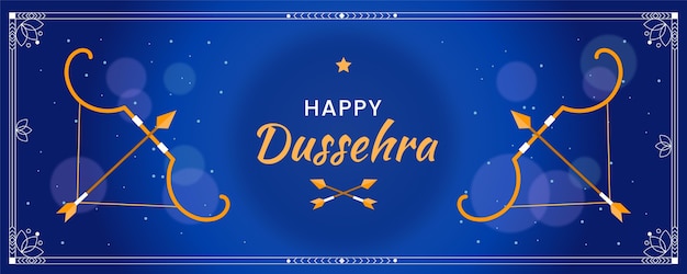 Vektor dussehra banner vorlage