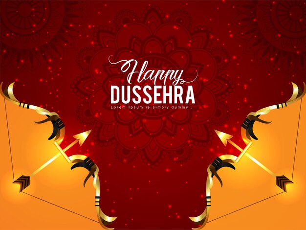 Vektor dussehra-feierkarte