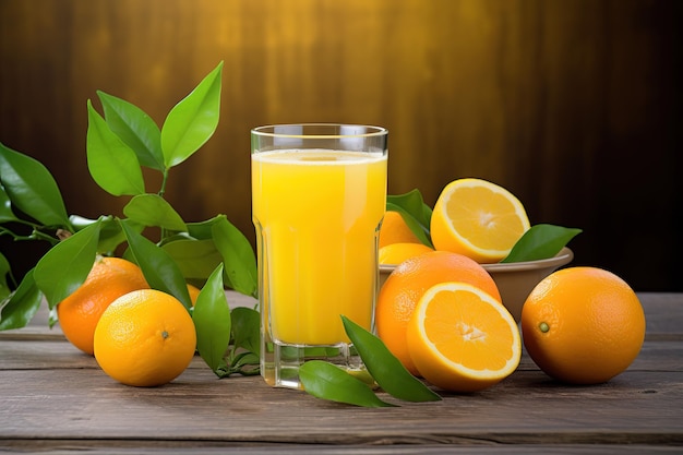 ein Glas Orangensaft neben einem Glas Orangensaft