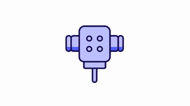 Einfache Plug-Konzept-Linie-Symbol-Illustration