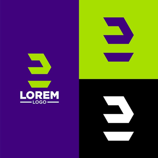 einfaches modernes Logo mit coolen Farben, passend für Ihr Markenlogo oder Namenslogo.