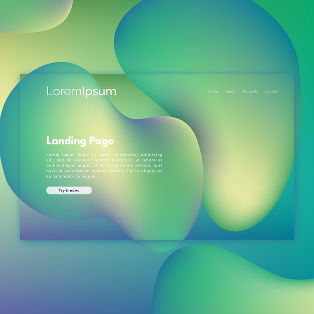 Fluid Landing Page