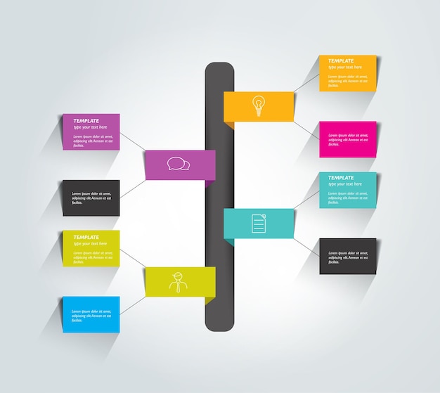 Flussdiagramm Schema Infografik-Element