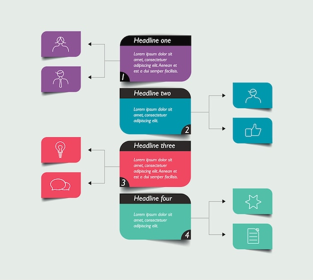 Flussdiagramm Schema Infografik-Element