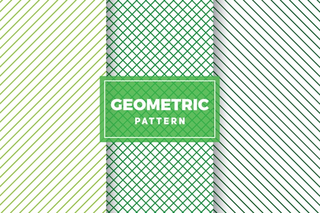 Vektor geometrischer mustersatz. einfache, minimalistische designs