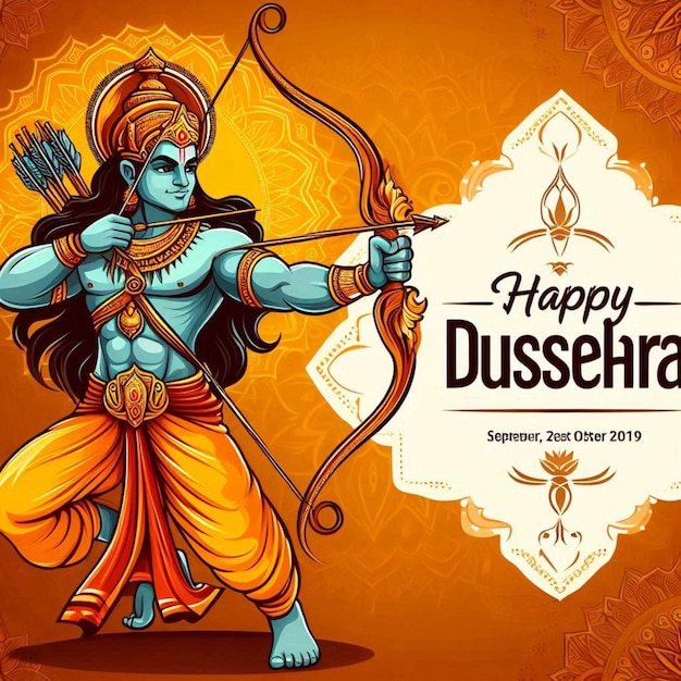 Glückliche Dussehra-Vektor-Illustration