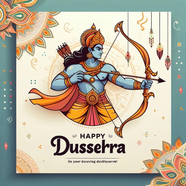 Glückliche Dussehra-Vektor-Illustration