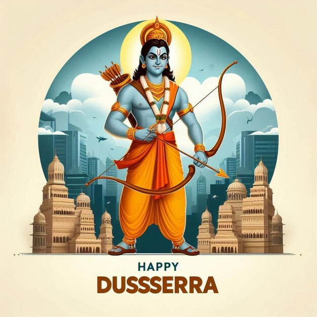 Glückliche Dussehra-Vektor-Illustration