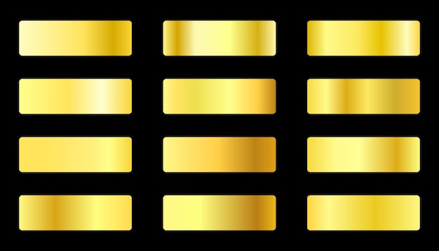 Vektor gold-gradient-hintergrund gold-vektor gold-metall-gold-vektor