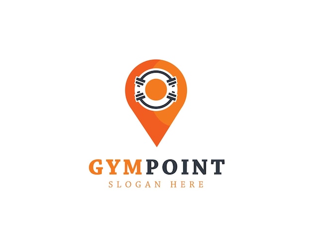 Gym Point Logo-Design für die Marke