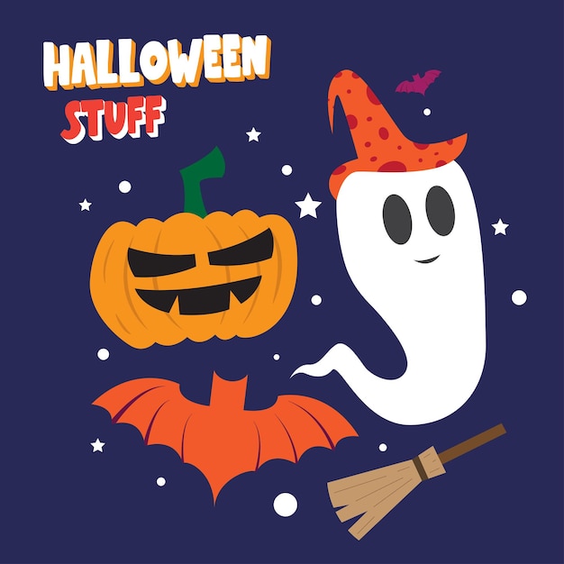 Halloween-Zeug-Illustration