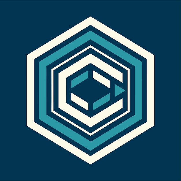 Vektor hexagon-logo-design-konzept